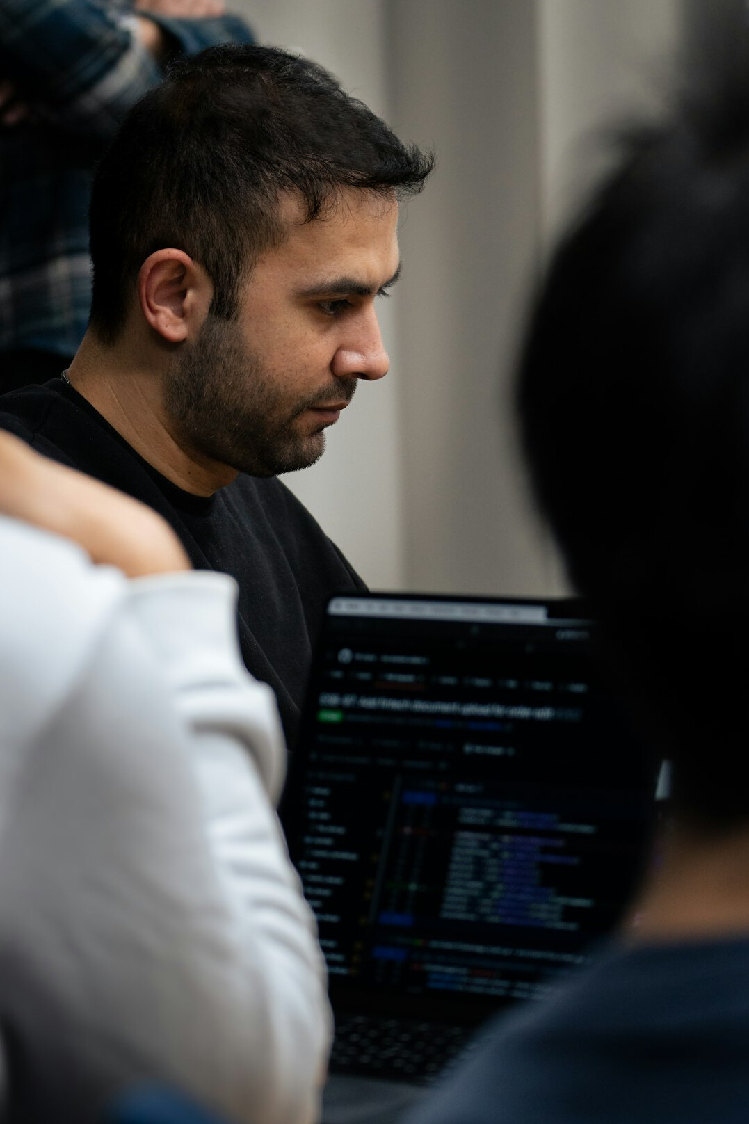 instructor teaching coding